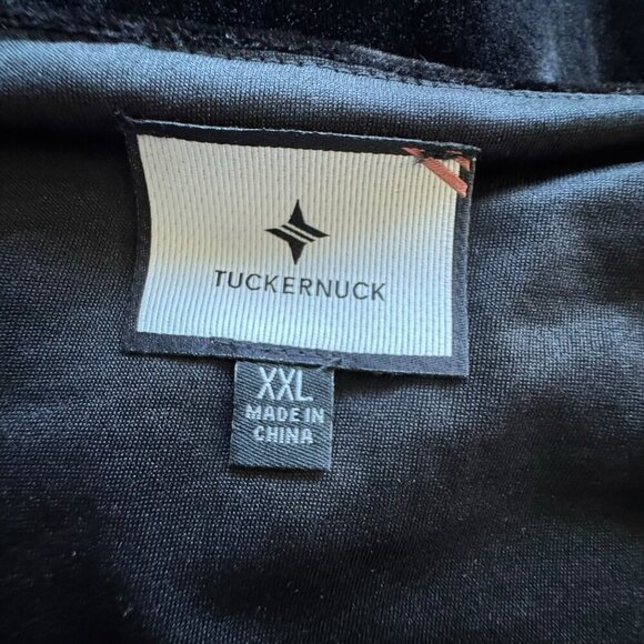 Tuckernuck Velvet Middleton Dress Black long sleeves size XXL square neckline - Picture 6 of 9